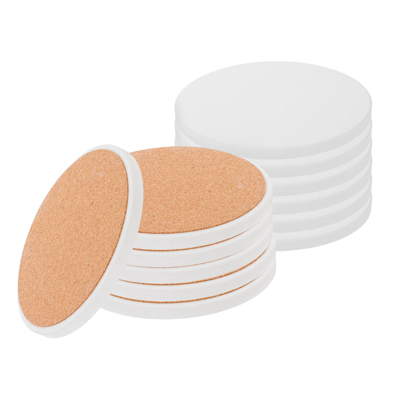 12Pcs White Round Ceramic Coas - огляд і ціна Coaster Sublimation Blank