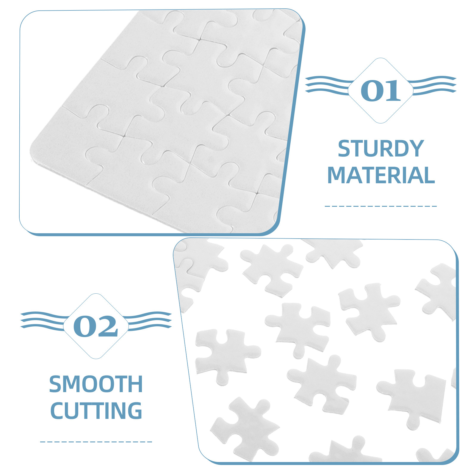 4Sheets Blank Jigsaw Puzzles W - огляд і ціна Puzzle Blank White