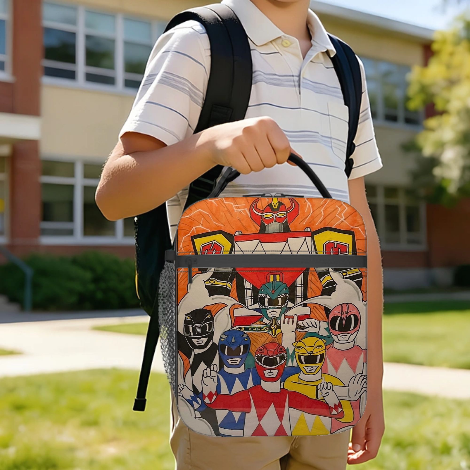 Power Rangers and Megazord Art - огляд і ціна Tote Bag Sublimation
